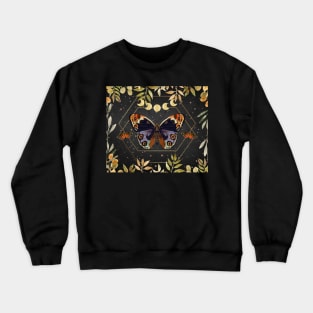 Mystic Botanical Butterfly Scene 4 Crewneck Sweatshirt